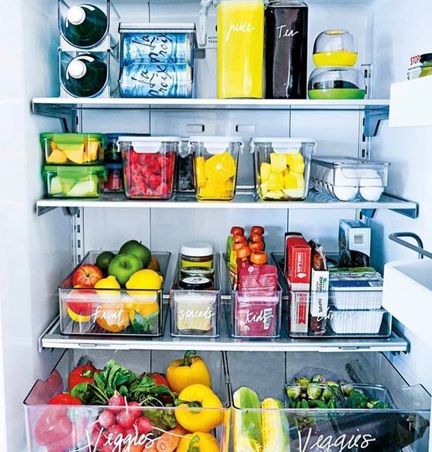 como organizar a geladeira