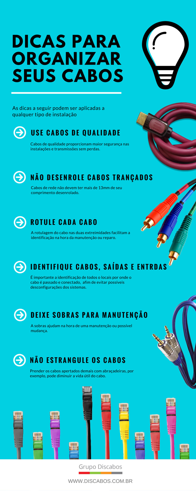 como organizar cabos de carregador