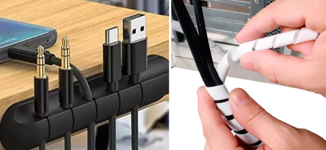 melhores organizadores de cabos para mesa gamer