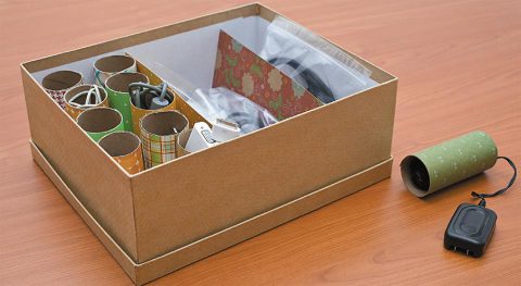 DIY organizador de cabos para gaveta