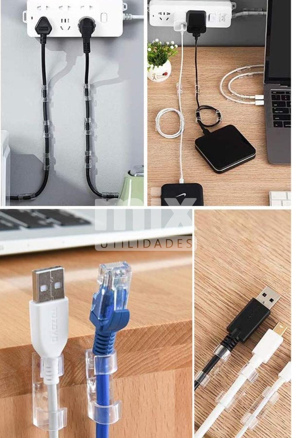 DIY organizador de cabos para gaveta