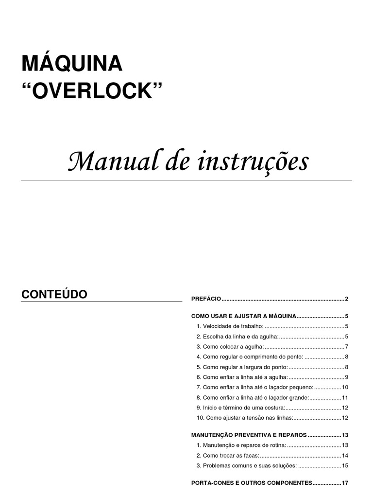 como passar o fio na overlock chinesinha