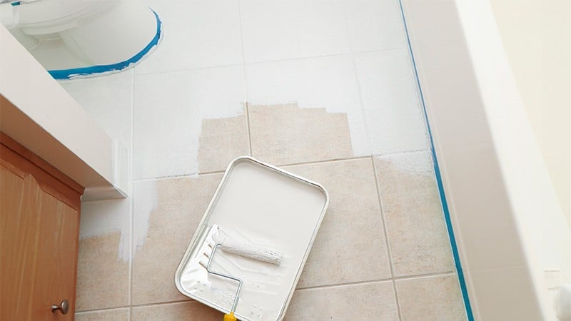 como pintar piso de cerâmica com tinta epóxi