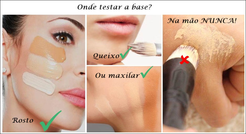 como testar cor de base