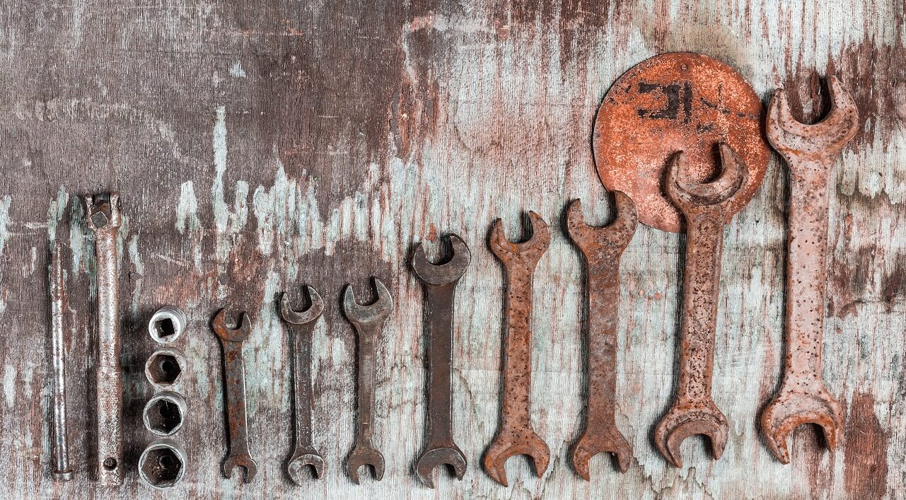 métodos para limpar ferrugem de ferramentas