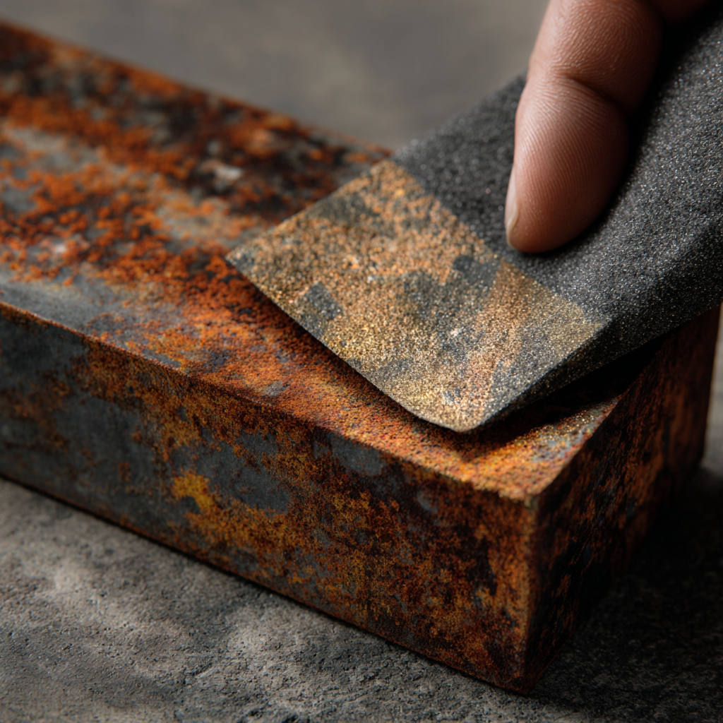 como tirar ferrugem de metal com vinagre