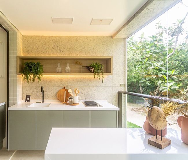 decoração área gourmet integrada