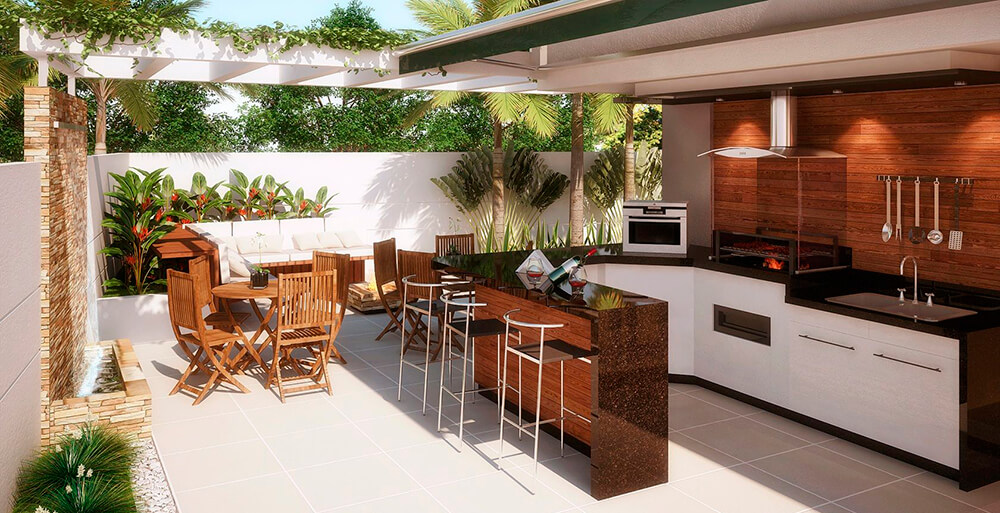 ideias para área gourmet pequena