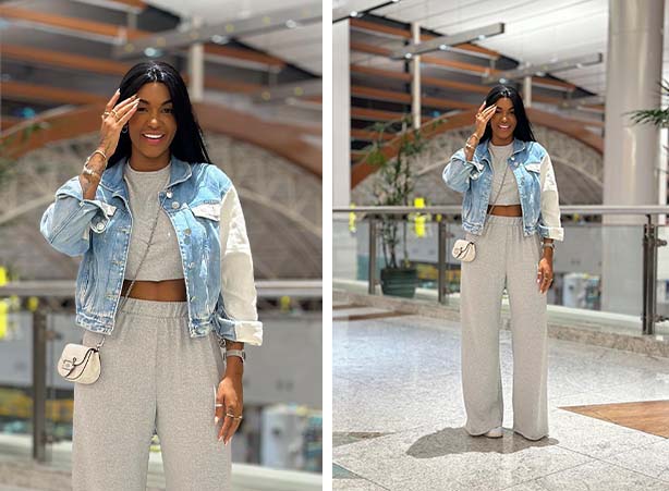 como usar calca pantalona com tenis