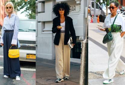 Tipos de tênis ideais para usar com calça pantalona