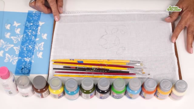 como usar suporte para pintura em tecido