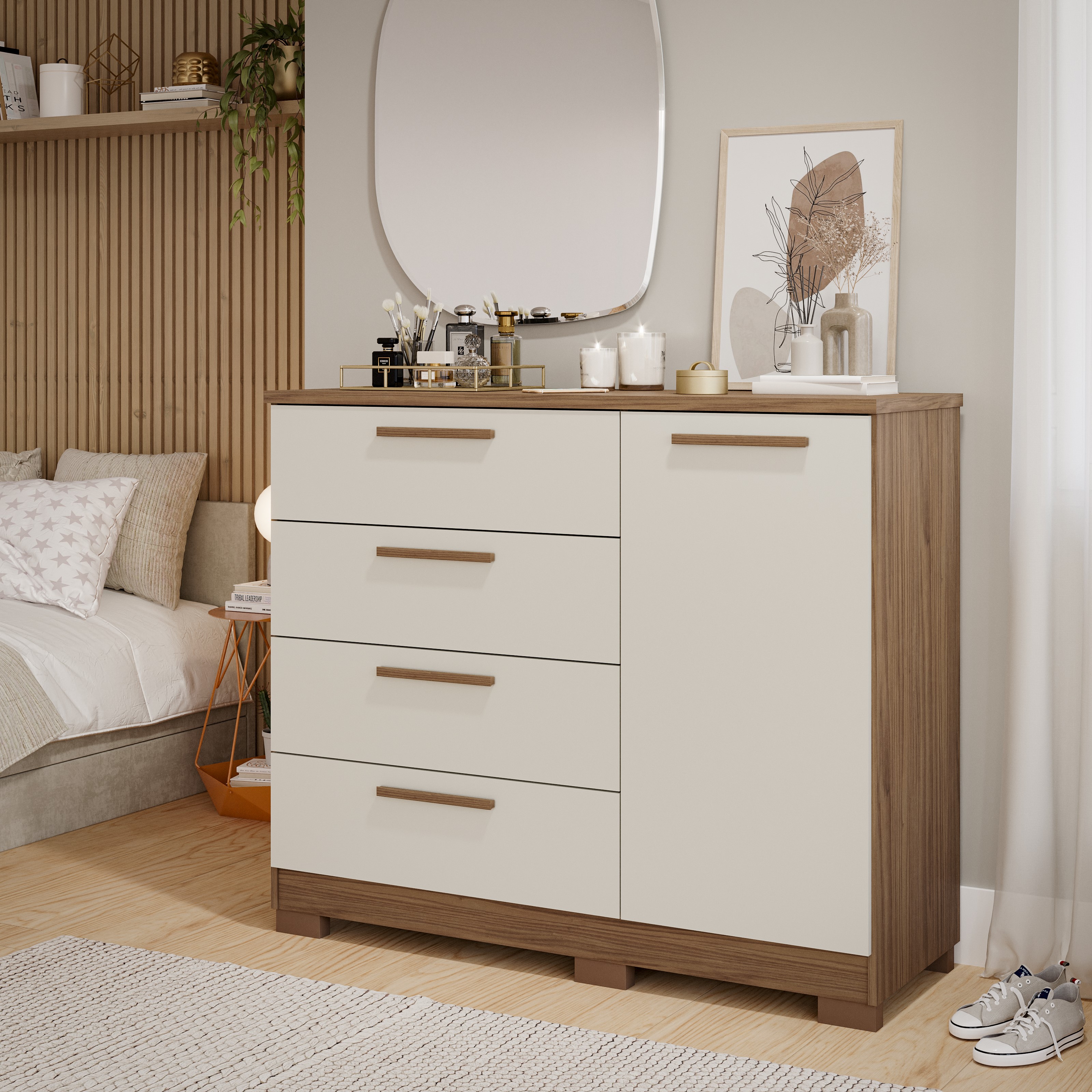 comoda com espelho para quarto