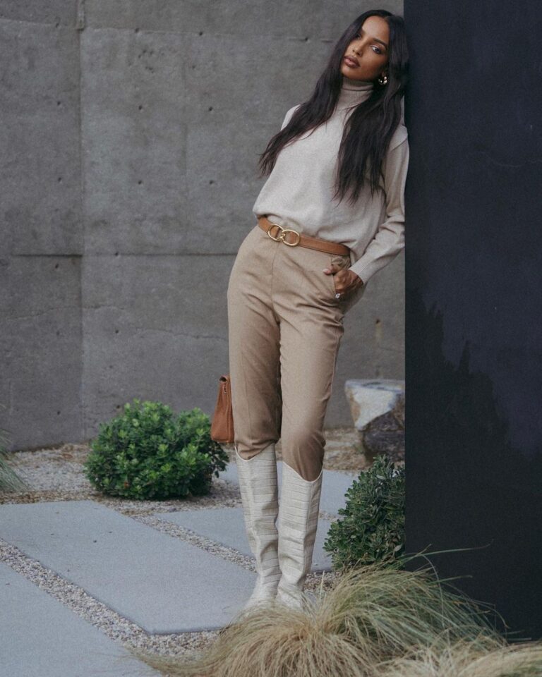 cores para combinar com calça bege