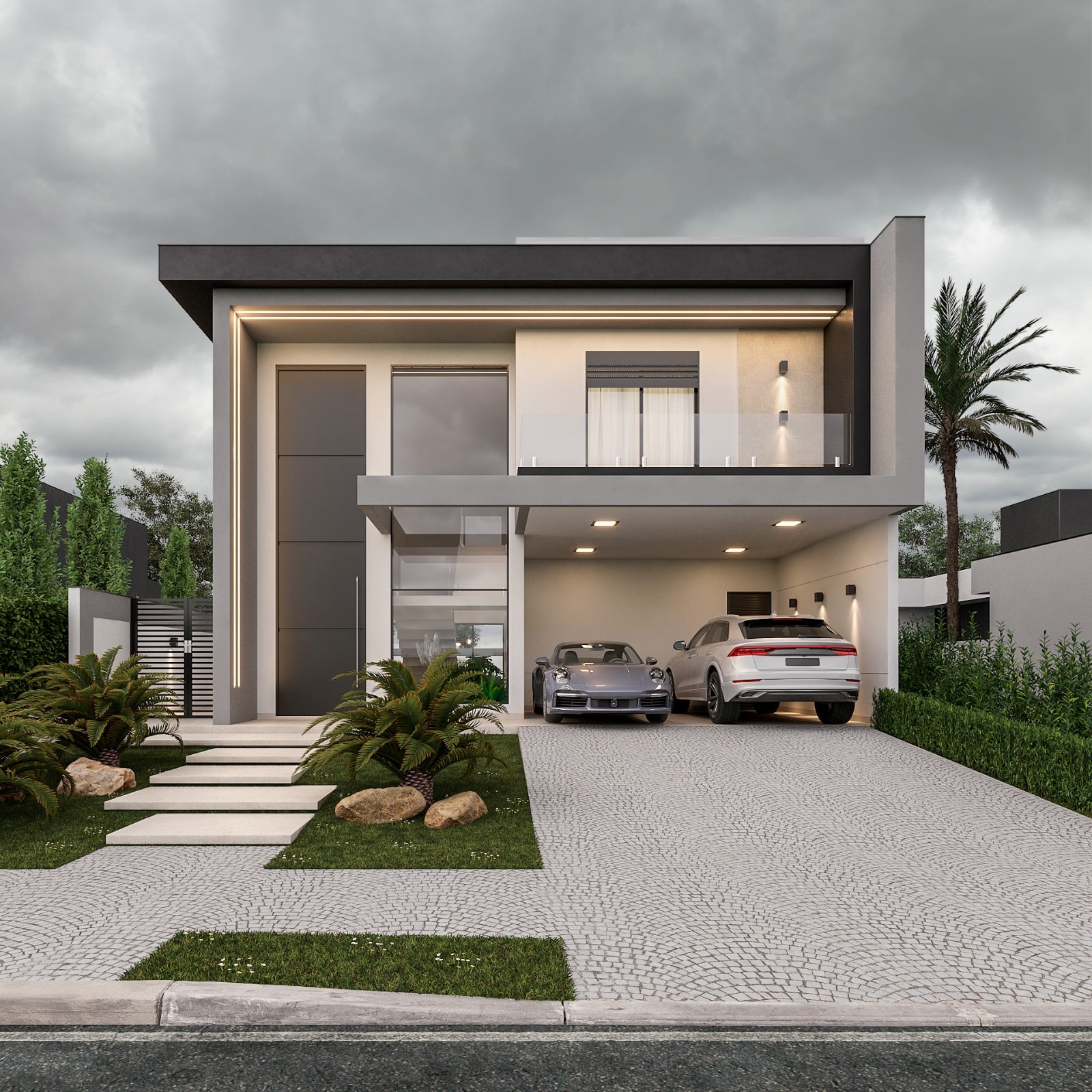 melhores cores para pintar a frente da casa