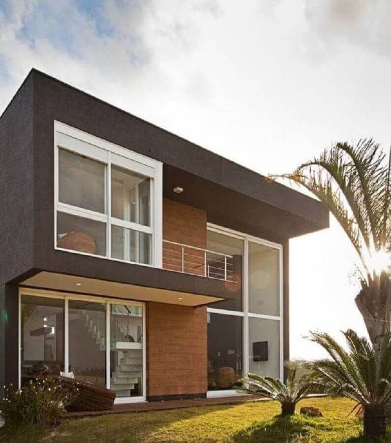 tendências de cores para fachada de casas 2025