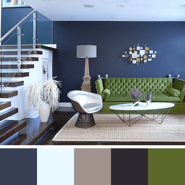 cores que promovem relaxamento na sala