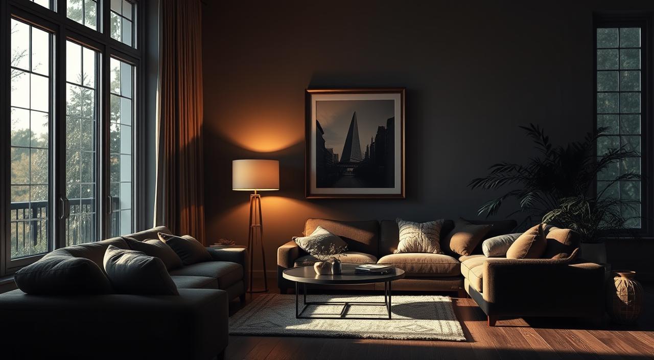 branco ou cinza claro para sala pequena escura