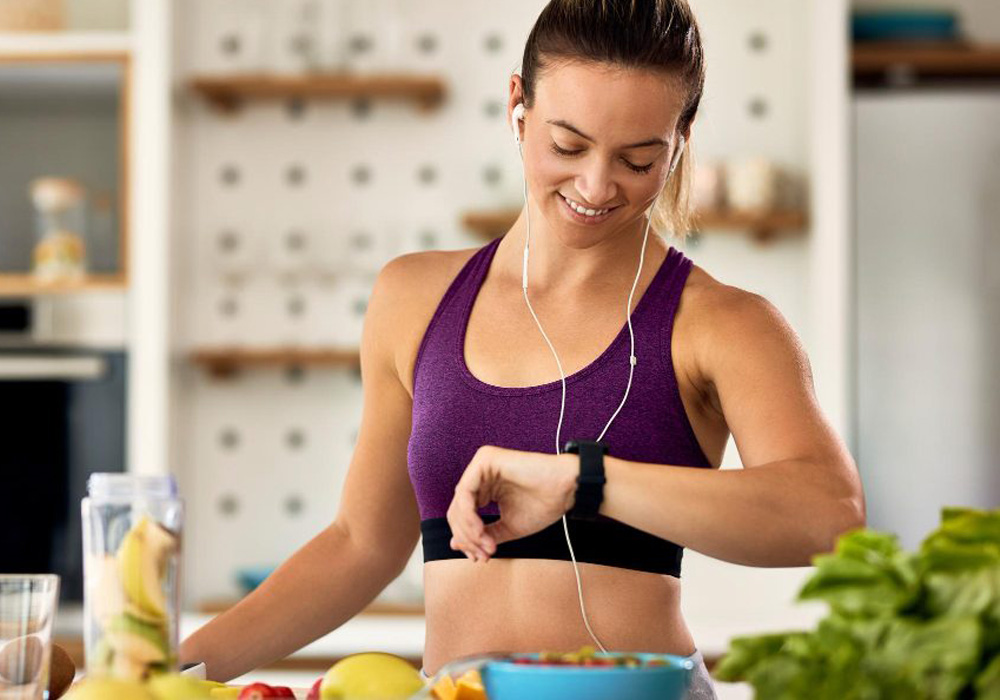 corrida e alimentação