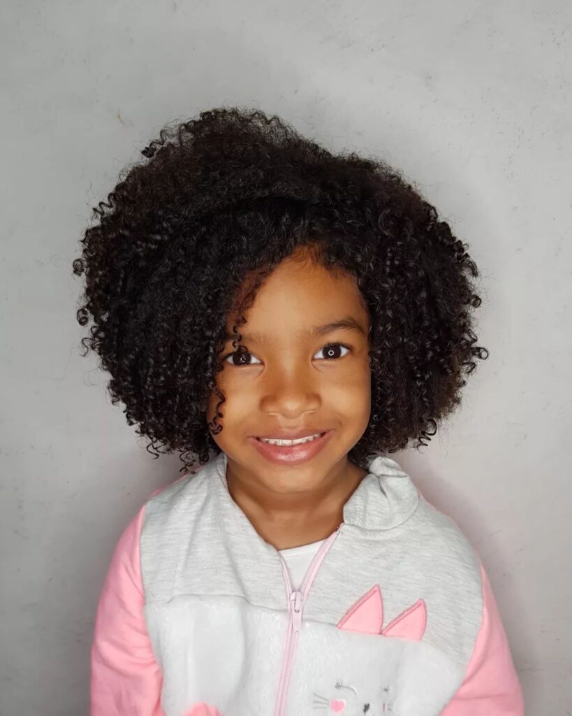 corte cabelo feminino infantil cacheado