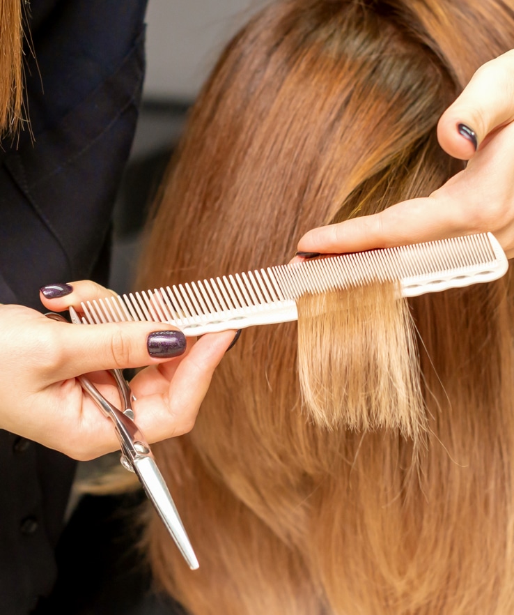 corte de cabelo longo liso