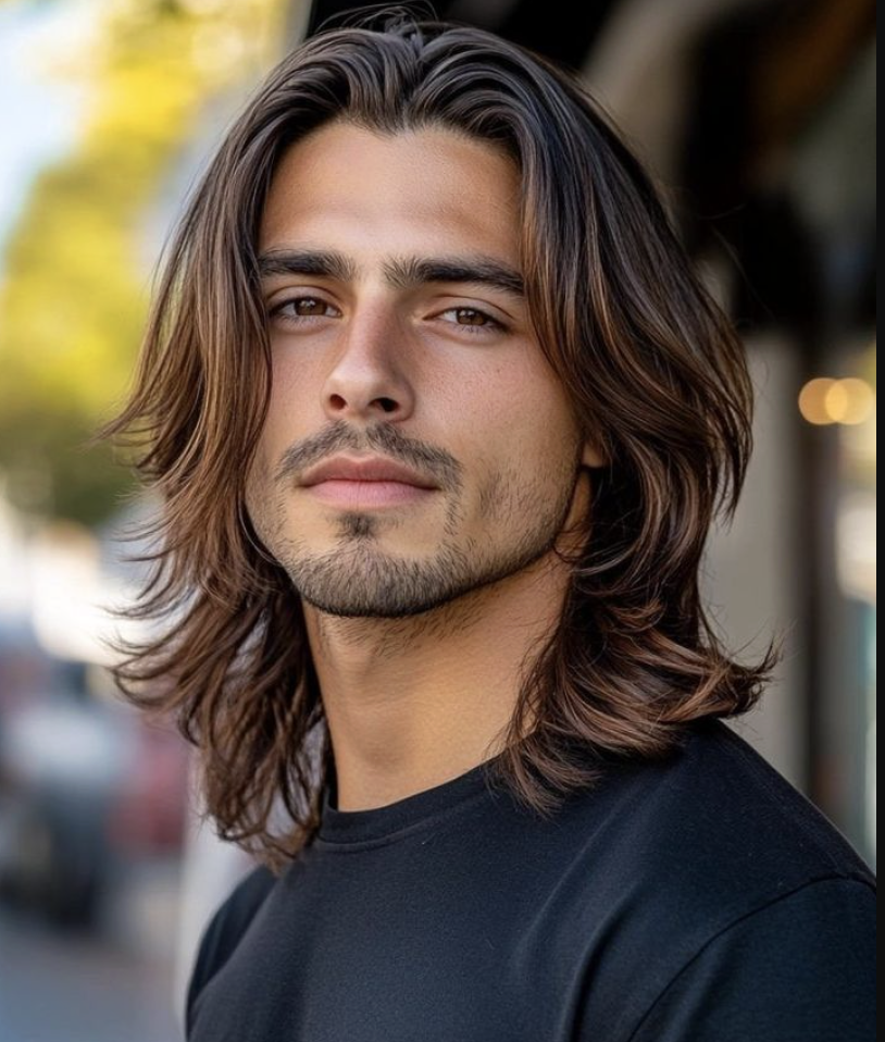 corte de cabelo masculino comprido