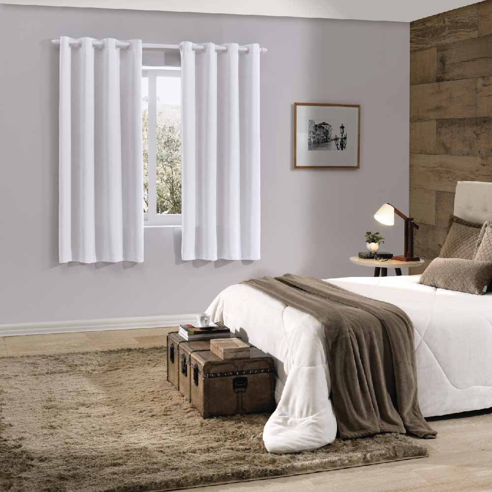 cortina curta ou longa para sala