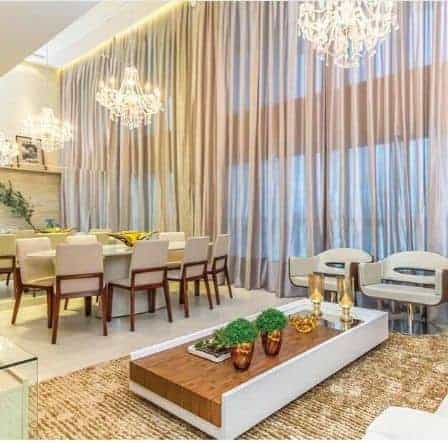 cortina para pe direito duplo