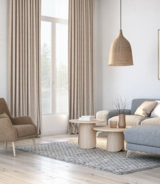 cortina para sala de estar