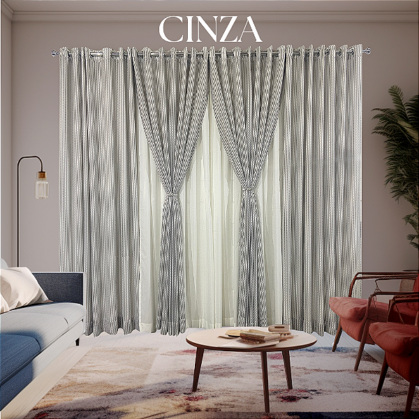 materiais naturais em cortinas