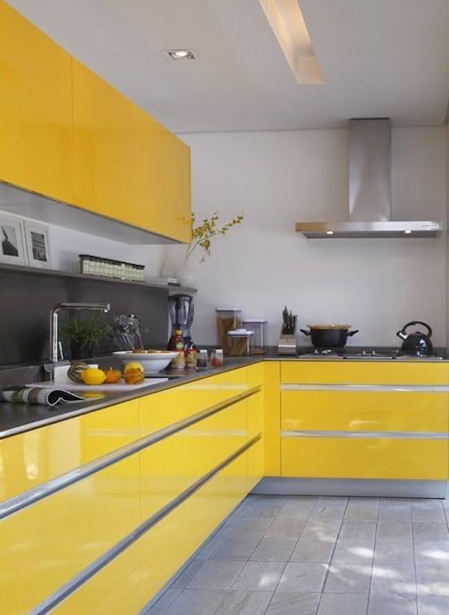 combinacoes de cores com amarelo na cozinha