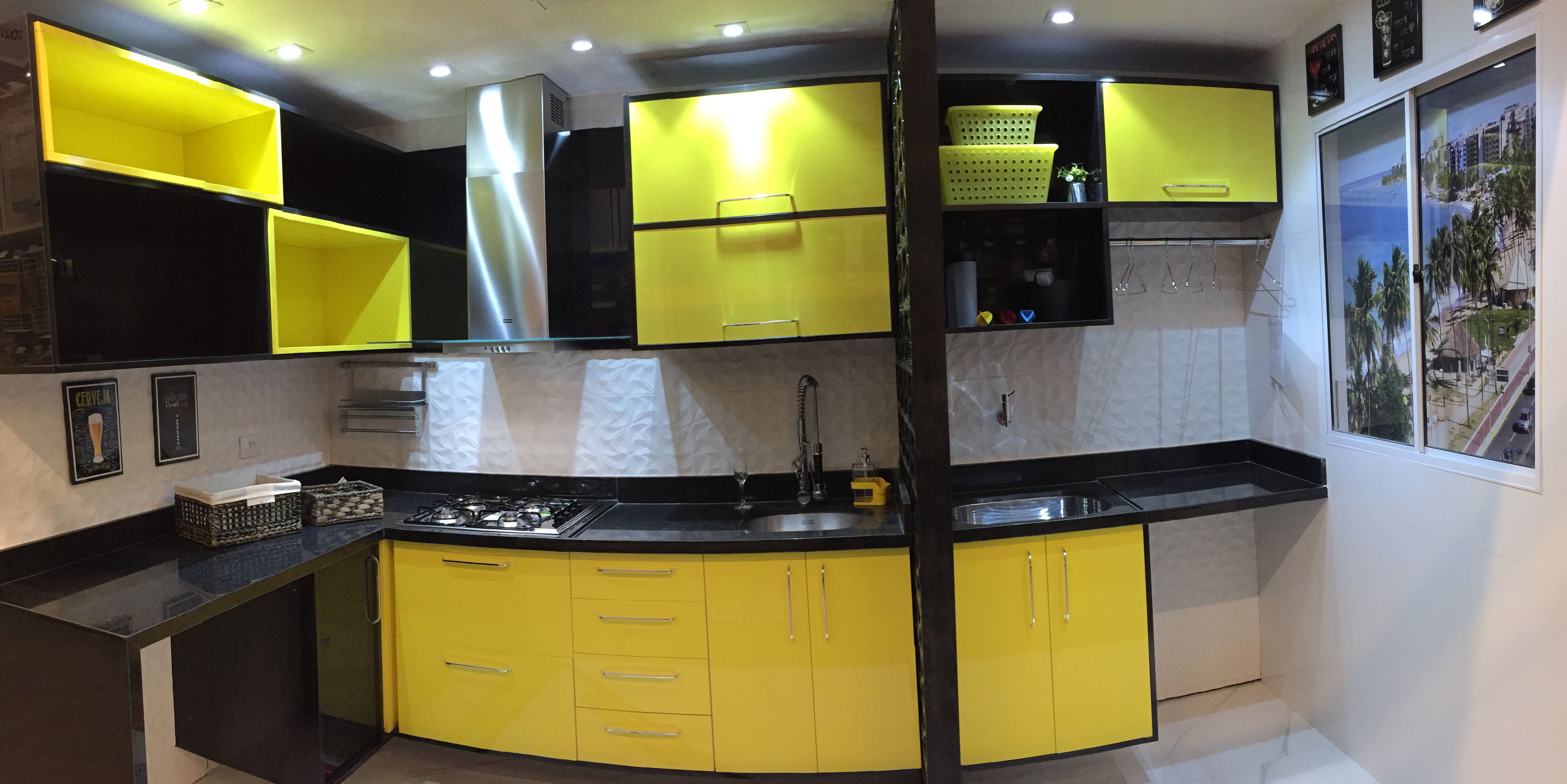 combinacoes de cores com amarelo na cozinha