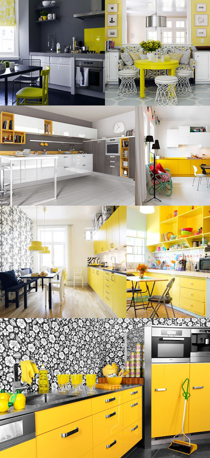 cozinha amarela decoracao moderna