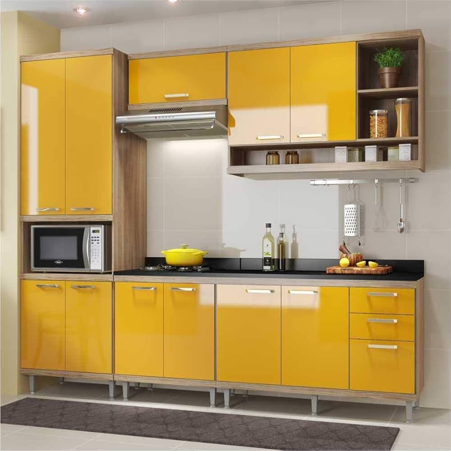 cozinha amarela decoracao moderna