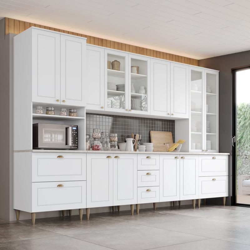 vantagens cozinha americana branca para apartamentos