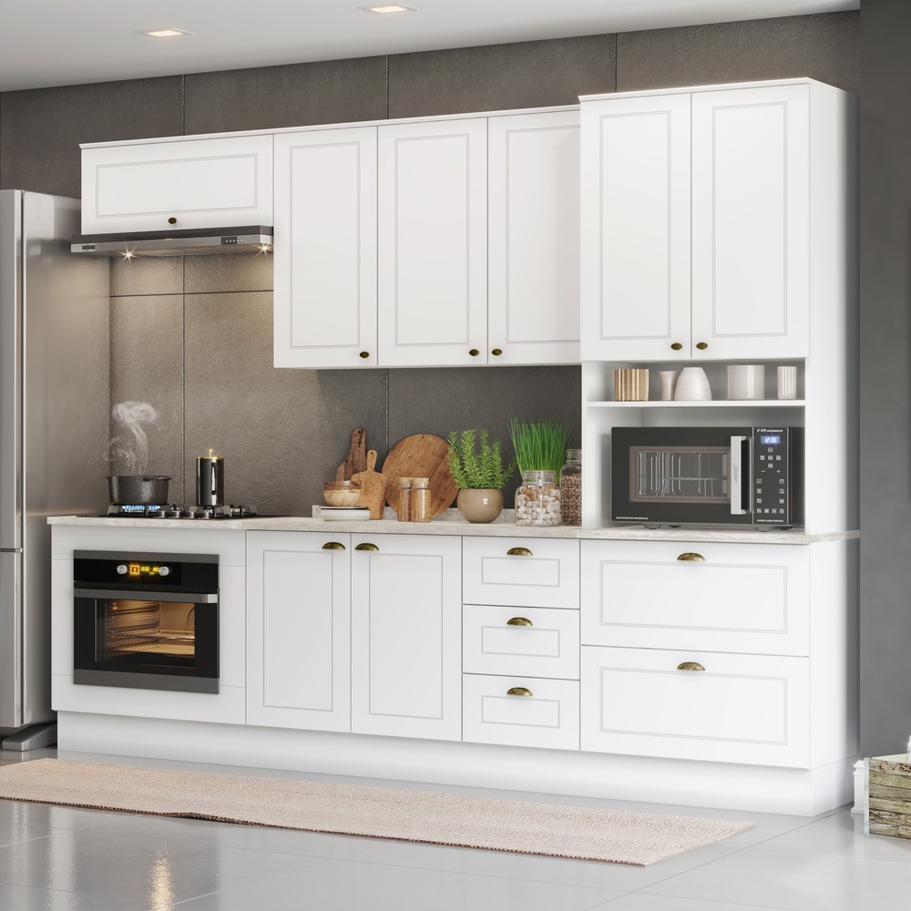 cozinha americana branca