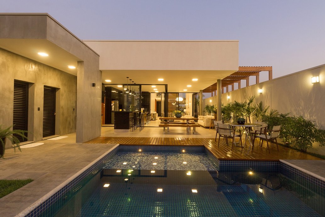 cozinha com area de lazer