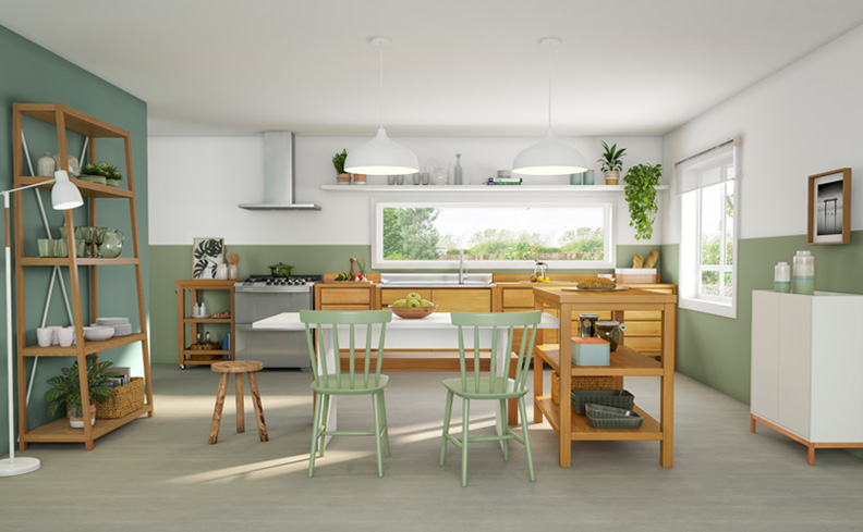 Decoração de cozinha musical estilo rock versus bossa nova qual escolher