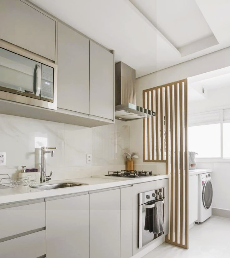 móveis planejados para cozinha com lavanderia