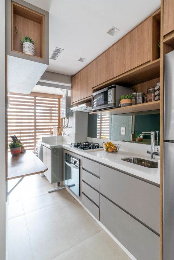 como integrar lavanderia na cozinha