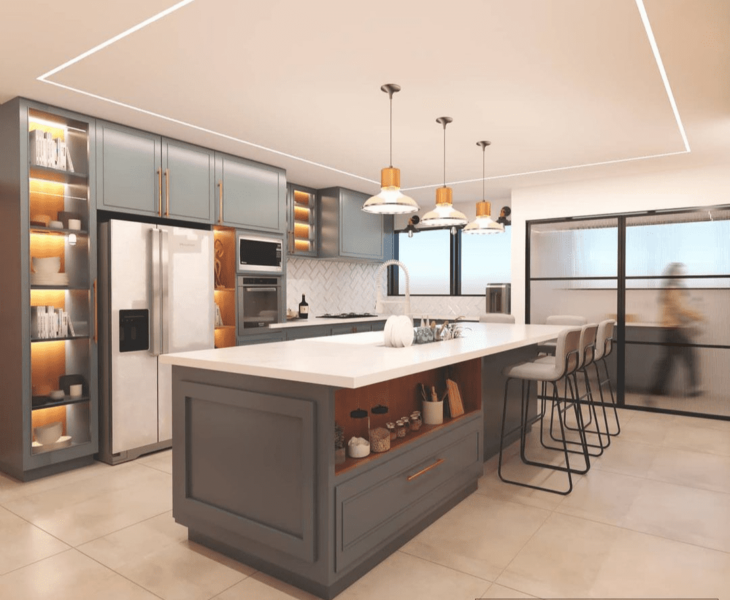 cozinha planejada com ilha