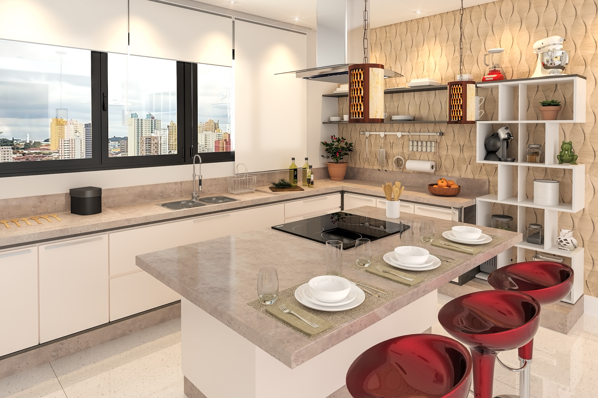 5 Materiais de Bancada para Ilhas de Cozinha: Prós e Contras