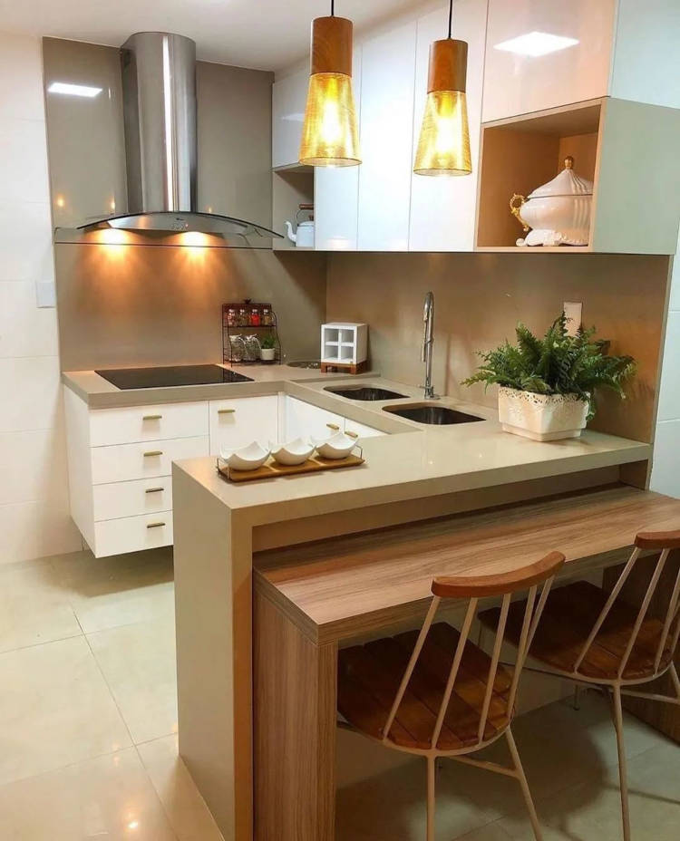 cozinha em L pequena