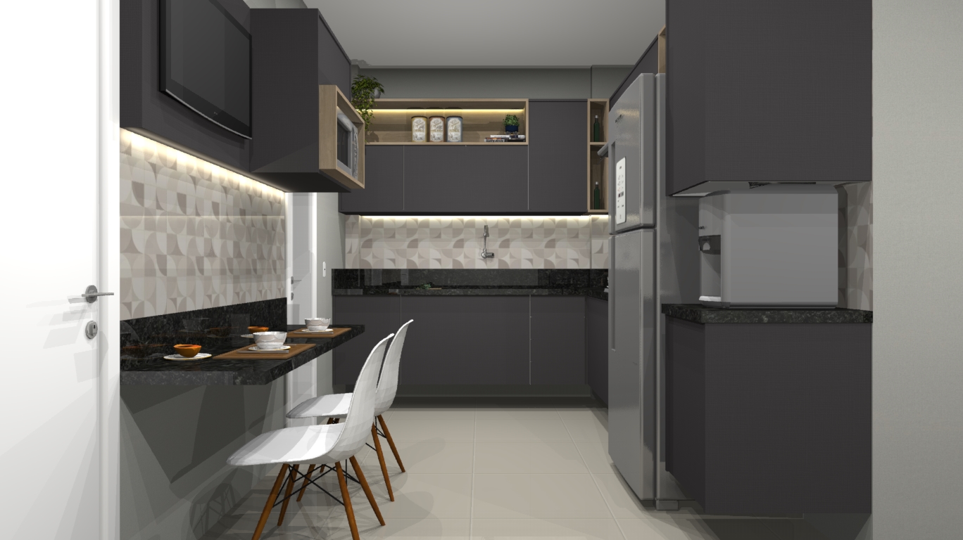 otimização de espaço cozinha