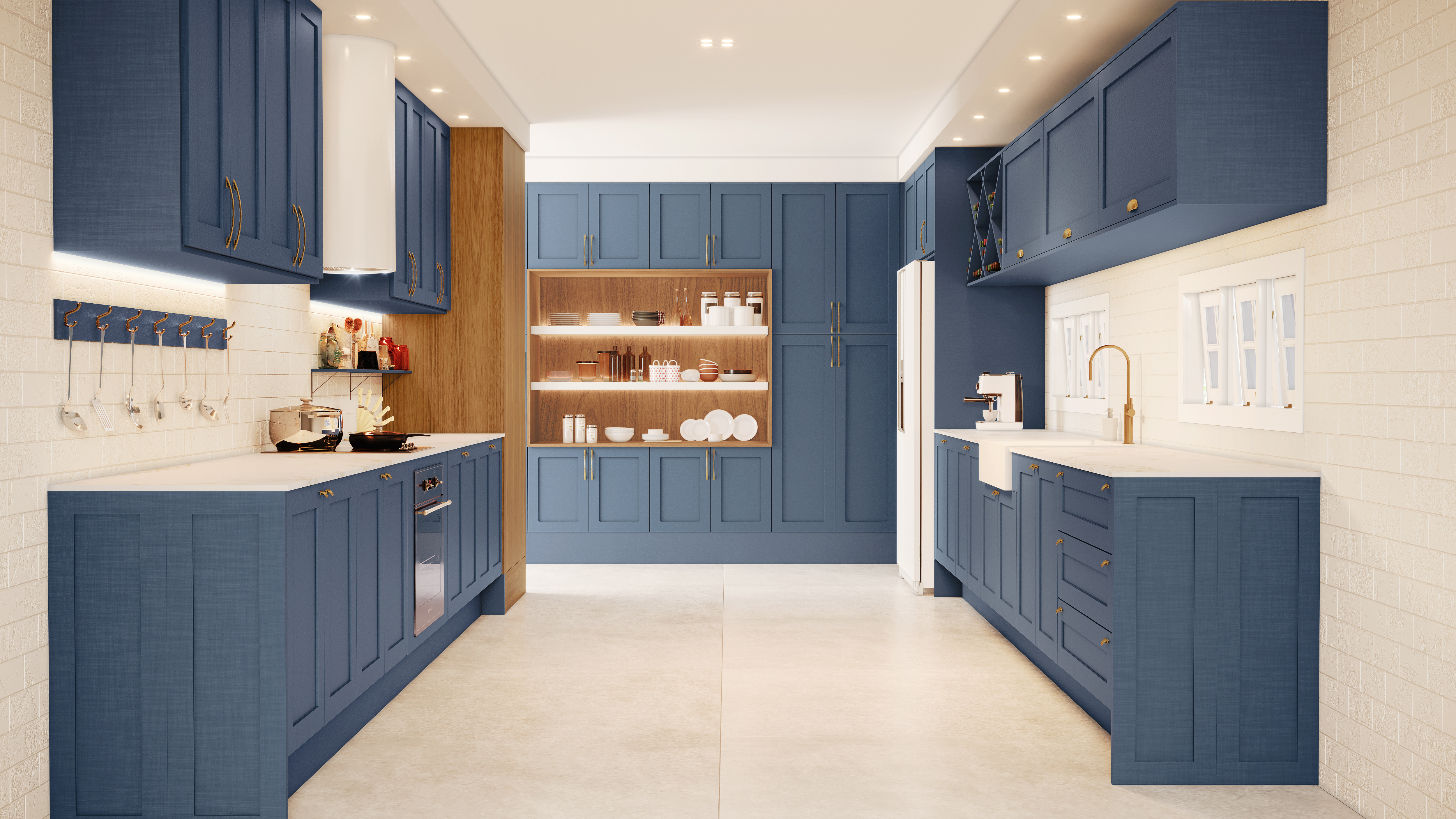 cozinha provençal rústica e elegante