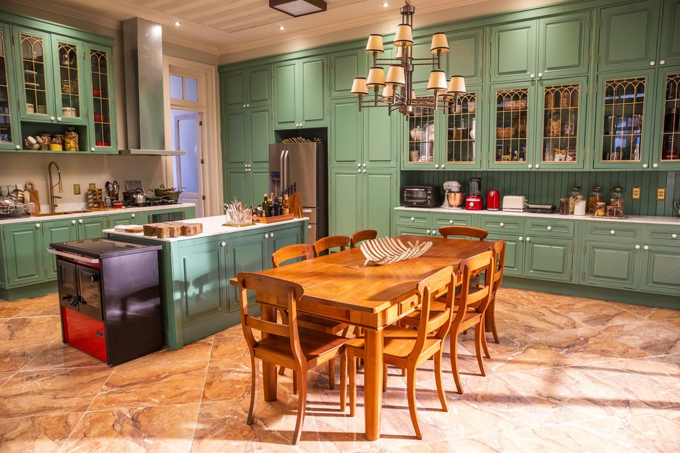 cozinha provençal rústica e elegante