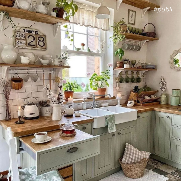 como combinar madeira de demolição com tecnologia na cozinha