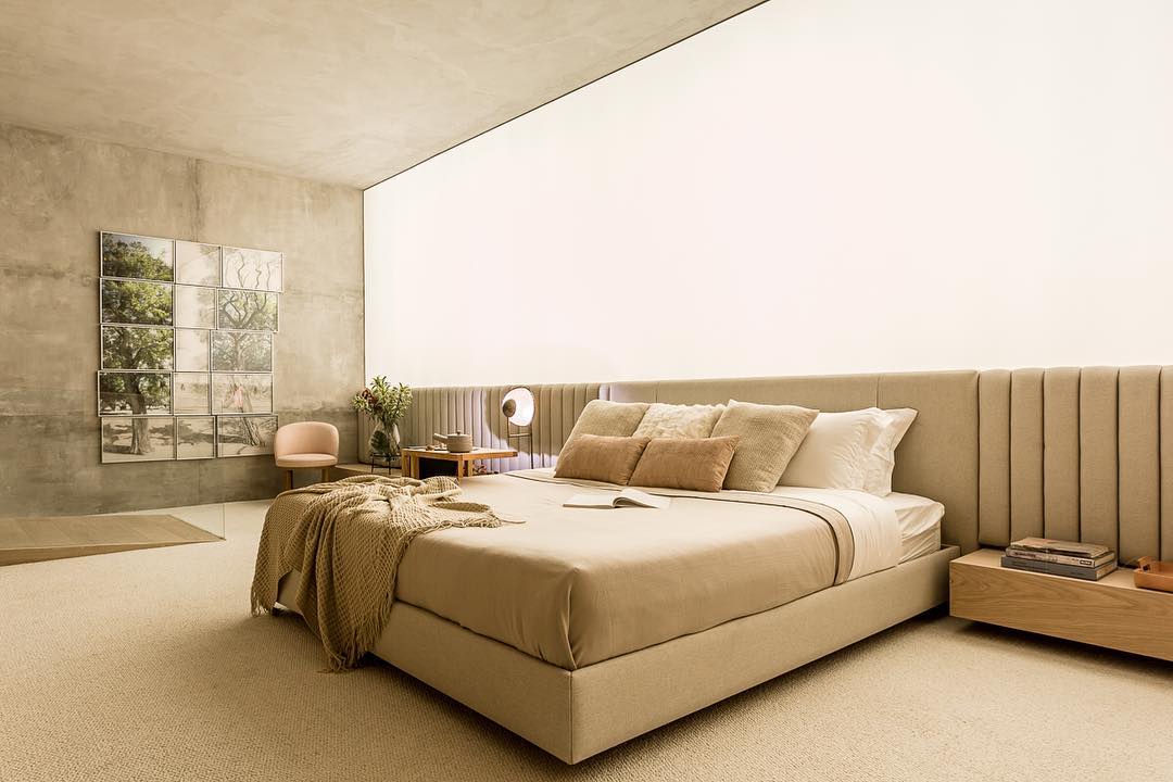 mesa de cabeceira flutuante moderna