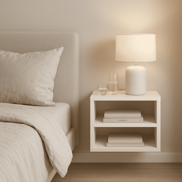 melhor mesa de cabeceira para quarto pequeno