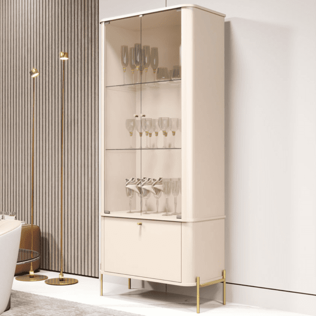 móvel de vidro para sala de jantar