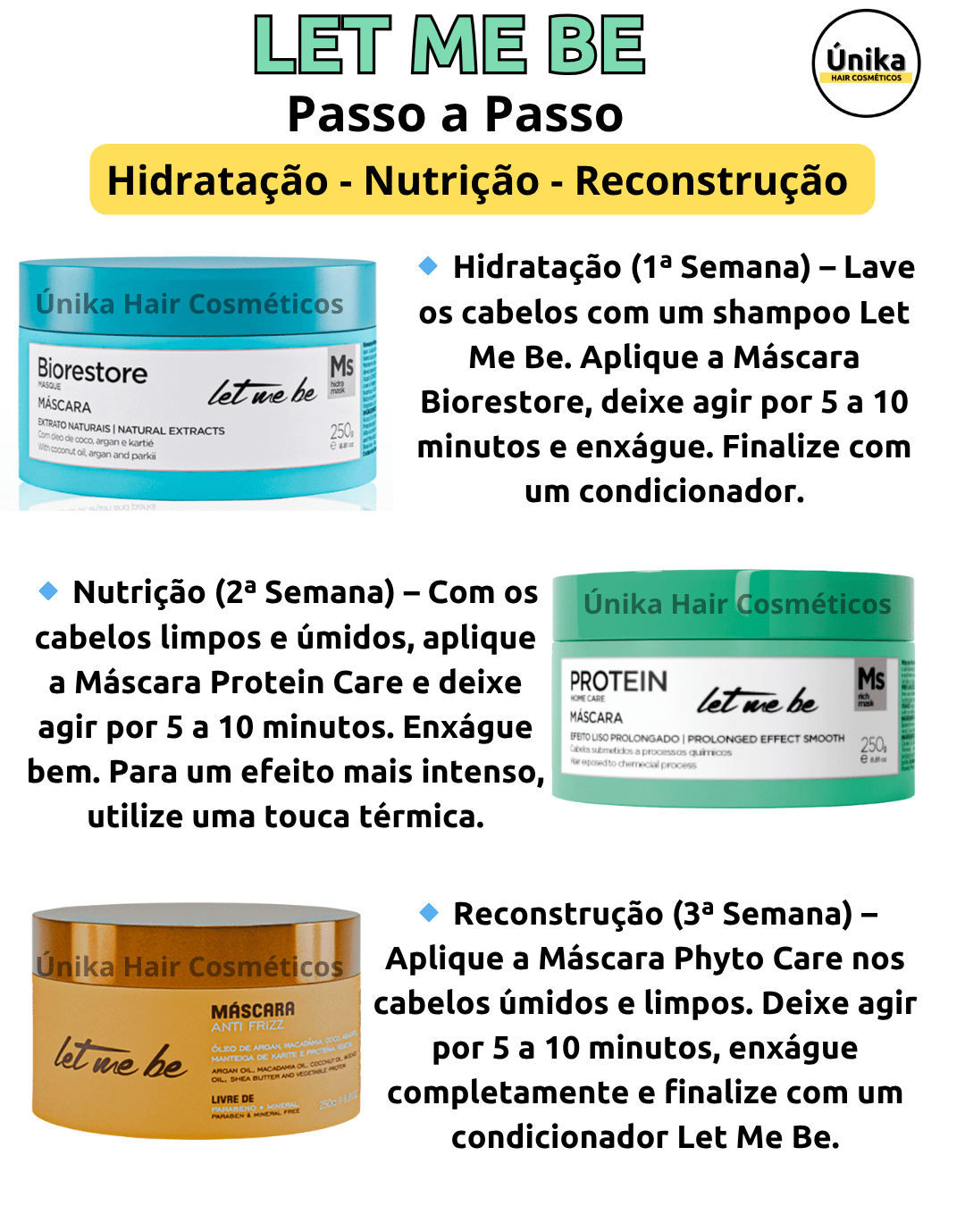 produtos para cronograma capilar